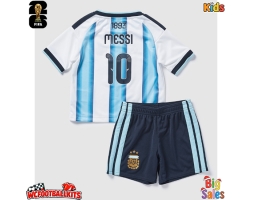 Argentina Lionel Messi #10 Replica Home Stadium Kit for Kids World Cup 2026 Short Sleeve (+ pants)